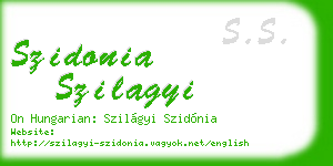 szidonia szilagyi business card