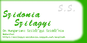 szidonia szilagyi business card